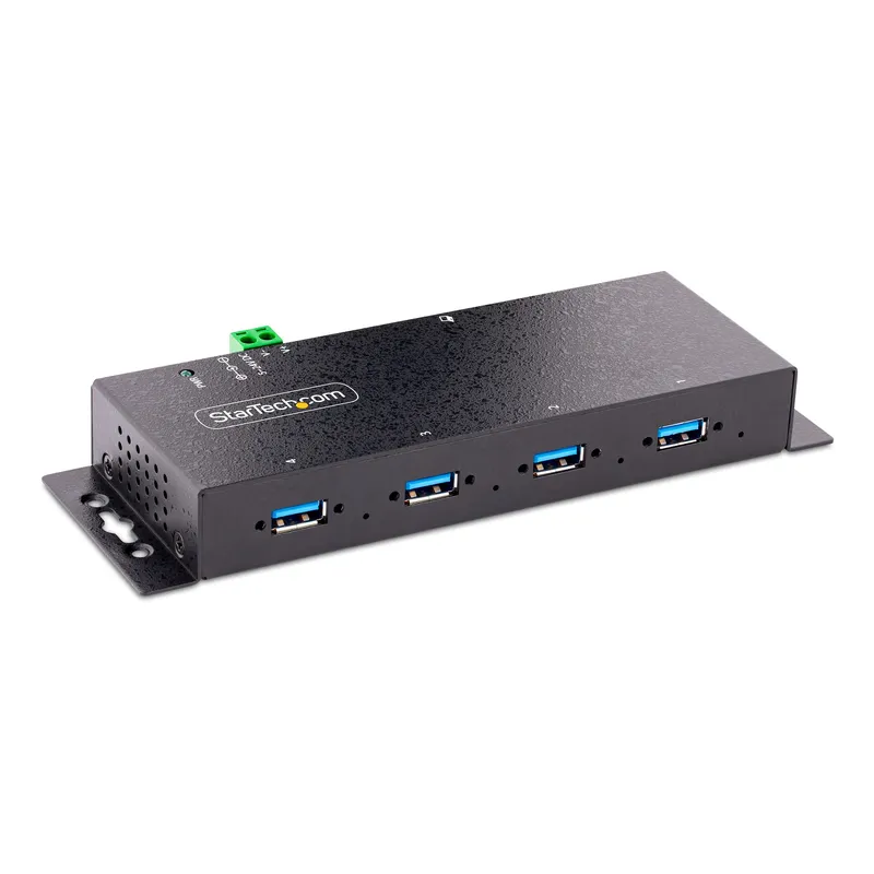 StarTech.com 4-Port Industrial USB 3.0 5Gbps Hub. Rugged USB Hub with
