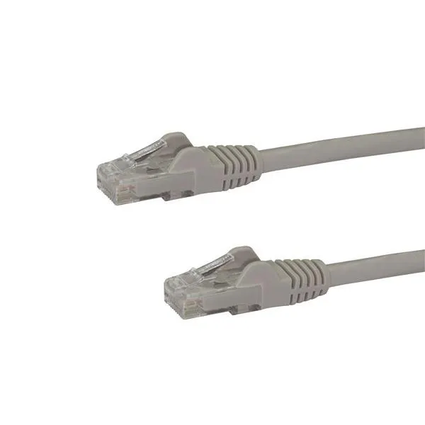 StarTech.com 15m CAT6 Ethernet Cable - Grey CAT 6 Gigabit Ethernet Wir