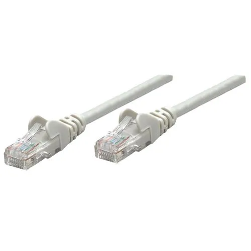 Intellinet Network Patch Cable Cat6A 20m Grey Copper S/FTP LSOH / LSZH PVC RJ45 Gold Plated Contacts Snagless Booted Lifetime Warranty