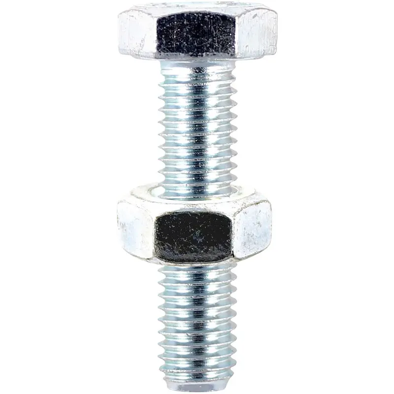 Hexagon Set Screws and Nuts Zinc Plated