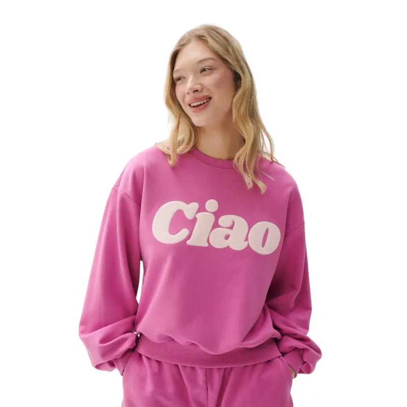 Sweatshirt woman She is Sunday Ciao Sis