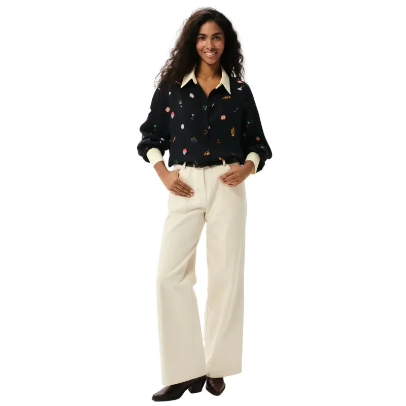 Women's long sleeve shirt She is Sunday Party