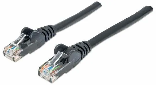 Intellinet Network Patch Cable. Cat6. 2m. Black. CCA. U/UTP. PVC. RJ45