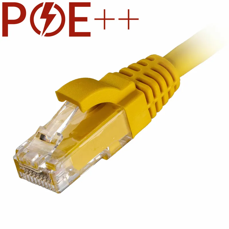 Cablenet 1m Cat6 RJ45 Yellow U/UTP LSOH 24AWG Snagless Booted Patch Le