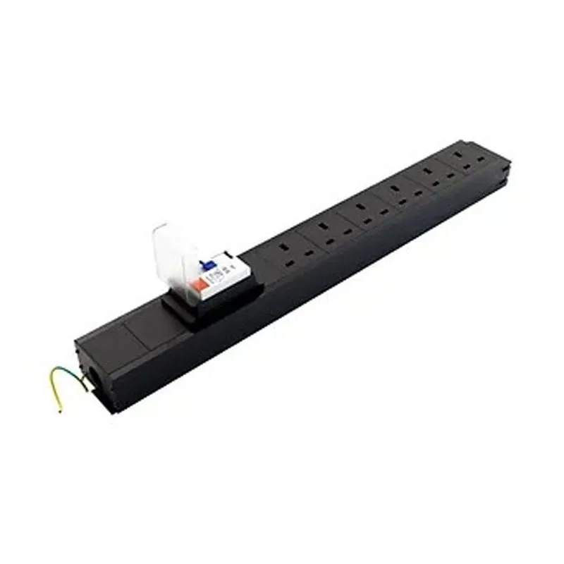 POWERDATA UNDER DESK 6X IND. 3.15A SKTS - 3-POLE CONNECTOR IN/OUT &am