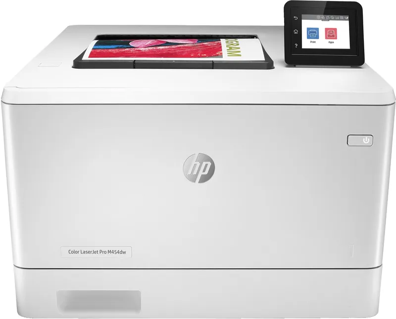 HP Color LaserJet Pro M454dw. Print. Front-facing USB printing; Two-si