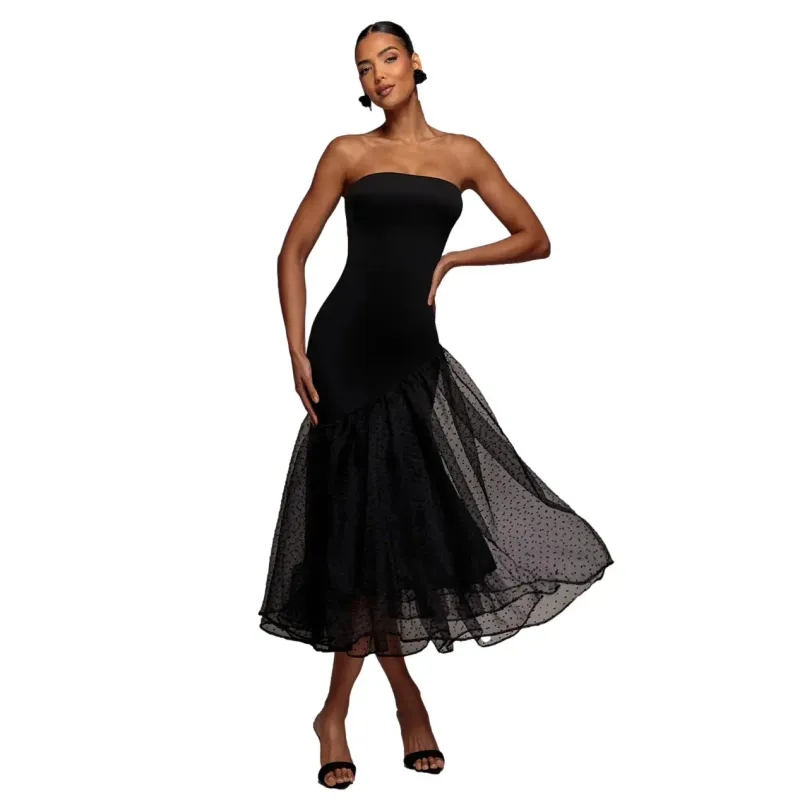 Asymmetrical Dress Women's Goddiva Midaxi
