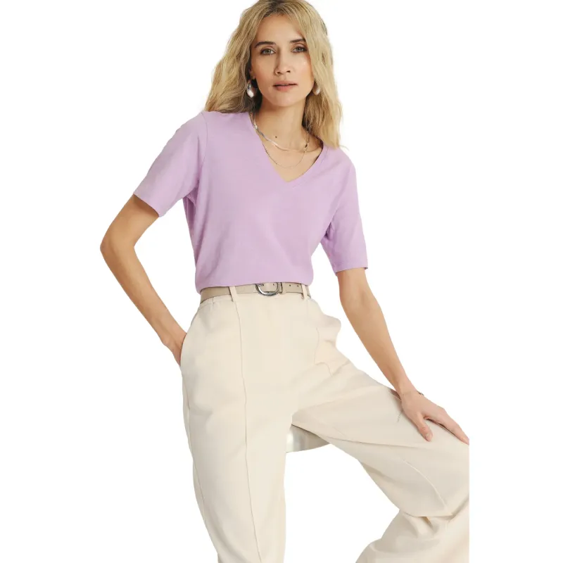 Women's V-neck T-shirt Greenpoint Regular March