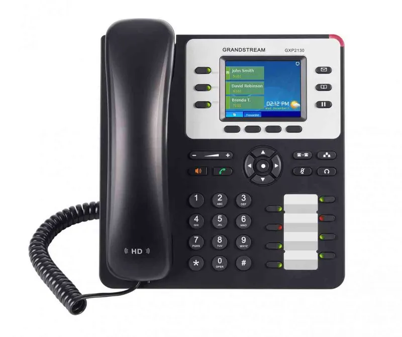 Grandstream Networks GXP2130 v2 IP phone Black. Grey 3 lines TFT