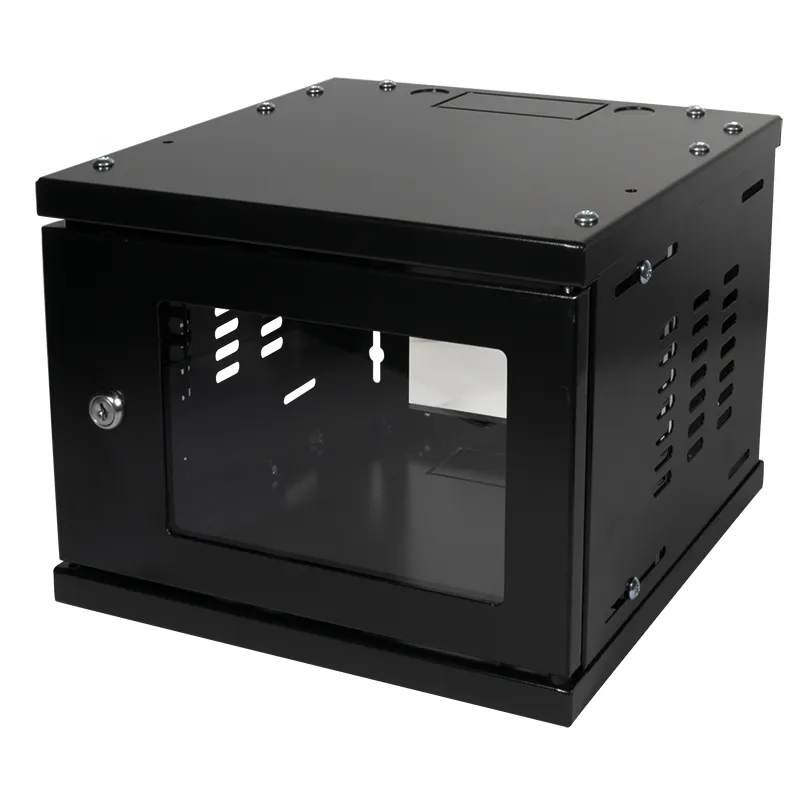 LogiLink W06Z33B rack cabinet 4U Wall mounted rack Black