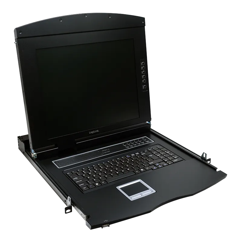 LogiLink KVM Console with 17" LCD Screen. VGA. US keyboard layout