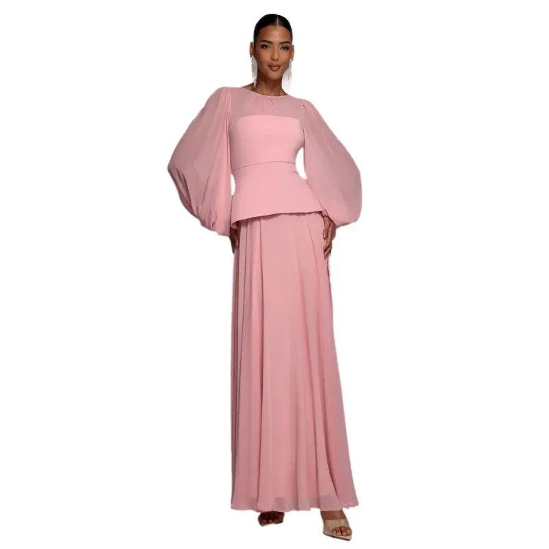 Women's puff sleeve dress Goddiva Maxi