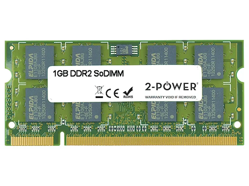 2-Power 1GB DDR2 667MHz SoDIMM Memory - replaces 370-12894