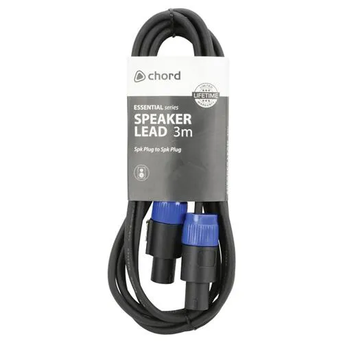 Qtx 190.179UK audio cable 3 m Speakon Black