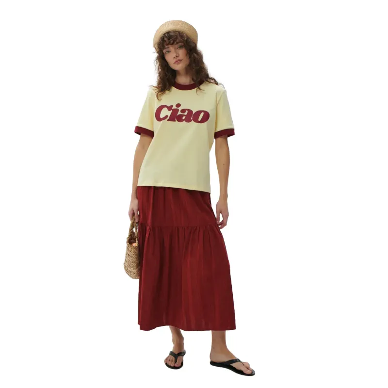 Women's T-shirt She is Sunday Ciao