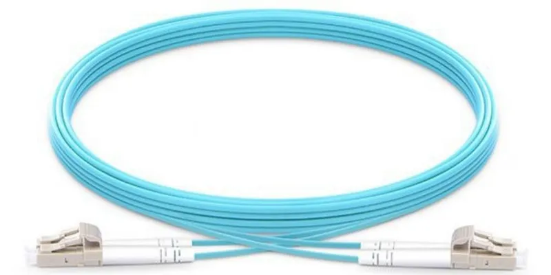 Origin Storage LC-LC OM3 Fibre Optic Cable Multimode Duplex - Aqua 1m