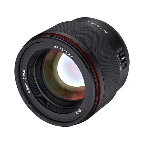 Samyang AF 75mm f / 1.8 Fuji X MILC Black