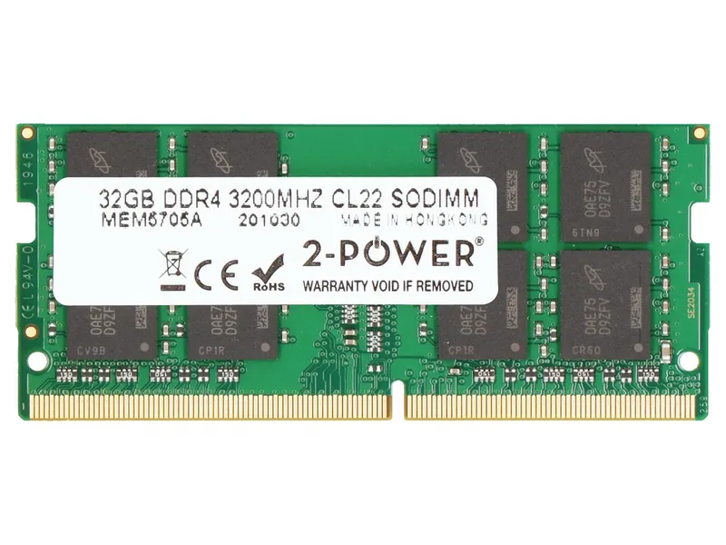 2-Power 2P-5M30V06804 memory module 32 GB 1 x 32 GB DDR4 260-pin SO-DI