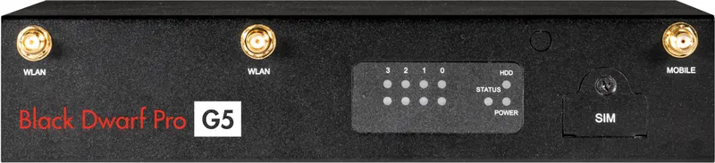 Securepoint Black Dwarf Pro G5 VPN as a Service hardware firewall Desk