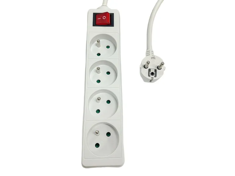 Microconnect 4-wy Power Srip on/off