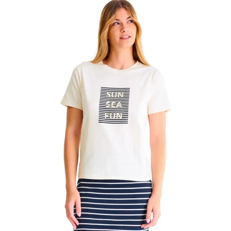 Women's T-shirt Lisca Sun Sea Fun Summertime