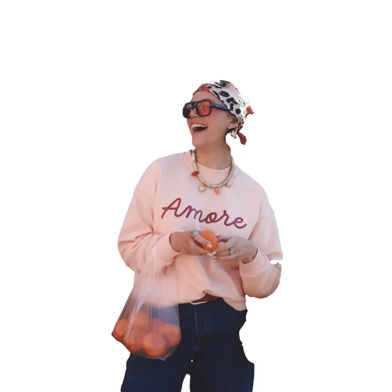 Sweatshirt woman She is Sunday Amore