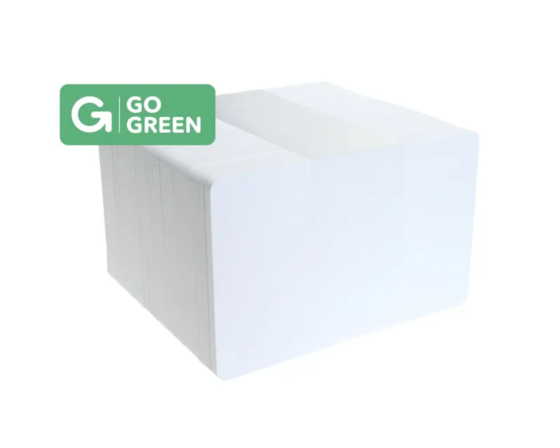 Go Green Pack of 100 Go Green 4K Fudan Blank White Cards (85% Recycled